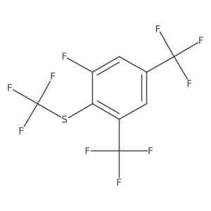 1,5-Bis(trifluoromethyl)-3-fluoro-2-(trifluoromethylthio)benzene Structure