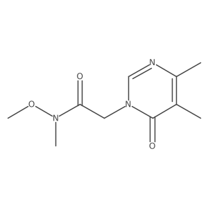 2-(4,5-dimethyl-6-oxopyrimidin-1(6H)-yl)-N-methoxy-N-methylacetamide Structure
