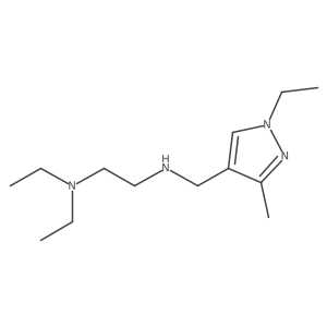 [2-(diethylamino)ethyl][(1-ethyl-3-methyl-1H-pyrazol-4-yl)methyl]amine Structure