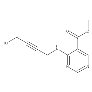 Methyl 4-[(4-hydroxybut-2-yn-1-yl)amino]pyrimidine-5-carboxylate Structure