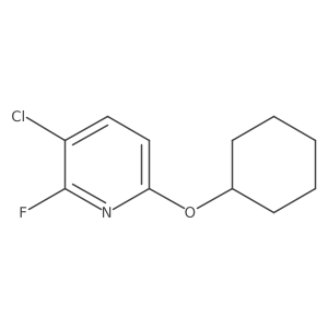 3-Chloro-6-(cyclohexyloxy)-2-fluoropyridine结构式