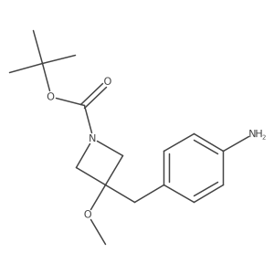 Tert-butyl 3-(4-aminobenzyl)-3-methoxyazetidine-1-carboxylate Structure