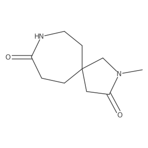 2-Methyl-2,8-diazaspiro[4.6]undecane-3,9-dione结构式