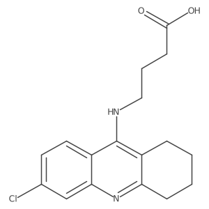 4-((6-Chloro-1,2,3,4-tetrahydroacridin-9-YL)amino)butanoic acid Structure