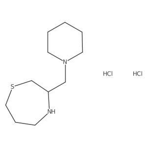 3-(Piperidin-1-ylmethyl)-1,4-thiazepane dihydrochloride Structure