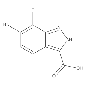 6-Bromo-7-fluoro-1H-indazole-3-carboxylic acid Structure