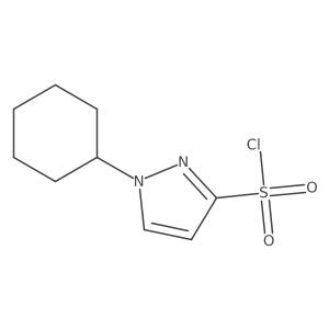 1-Cyclohexyl-1H-pyrazole-3-sulfonyl chloride Structure