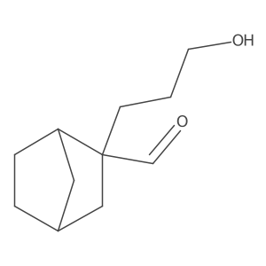 2-(3-Hydroxypropyl)bicyclo[2.2.1]heptane-2-carbaldehyde结构式