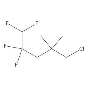 5-Chloro-1,1,2,2-tetrafluoro-4,4-dimethylpentane结构式