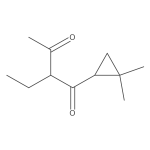 1-(2,2-Dimethylcyclopropyl)-2-ethylbutane-1,3-dione结构式