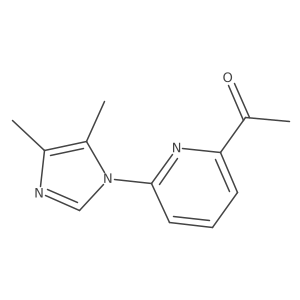 1-[6-(4,5-dimethyl-1H-imidazol-1-yl)pyridin-2-yl]ethan-1-one Structure