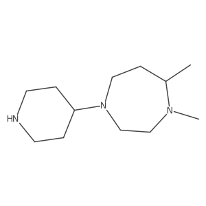 Hexahydro-4,5-dimethyl-1-(4-piperidinyl)-1H-1,4-diazepine Structure