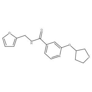 N-(furan-2-ylmethyl)-2-((tetrahydrothiophen-3-yl)oxy)isonicotinamide Structure