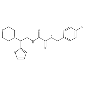 N1-(4-chlorobenzyl)-N2-(2-(furan-2-yl)-2-thiomorpholinoethyl)oxalamide Structure