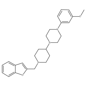 1-(1-(Benzofuran-2-ylmethyl)piperidin-4-yl)-4-(3-methoxyphenyl)piperazine Structure