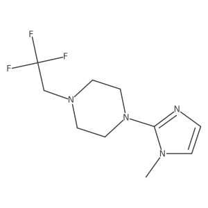 1-(1-methyl-1H-imidazol-2-yl)-4-(2,2,2-trifluoroethyl)piperazine结构式