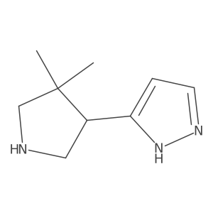 3-(4,4-Dimethylpyrrolidin-3-yl)-1H-pyrazole Structure