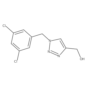 (1-(3,5-dichlorobenzyl)-1H-1,2,3-triazol-4-yl)methanol结构式
