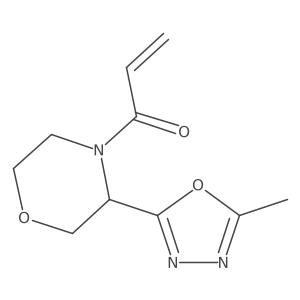 1-[3-(5-Methyl-1,3,4-oxadiazol-2-yl)morpholin-4-yl]prop-2-en-1-one Structure