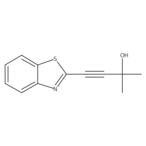 4-(1,3-Benzothiazol-2-yl)-2-methylbut-3-yn-2-ol结构式