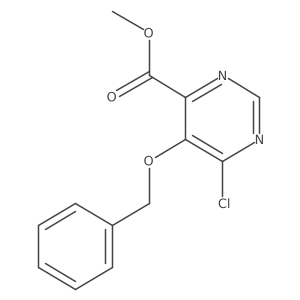 Methyl 5-(benzyloxy)-6-chloropyrimidine-4-carboxylate Structure