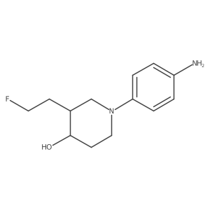 1-(4-Aminophenyl)-3-(2-fluoroethyl)piperidin-4-ol Structure
