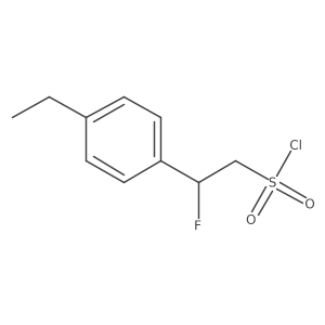 2-(4-Ethylphenyl)-2-fluoroethane-1-sulfonyl chloride结构式