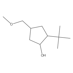 2-Tert-butyl-4-(methoxymethyl)cyclopentan-1-ol Structure