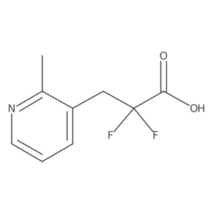 2,2-Difluoro-3-(2-methylpyridin-3-yl)propanoic acid结构式