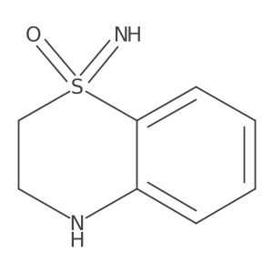 1-imino-3,4-dihydro-2H-1lambda6,4-benzothiazin-1-one结构式