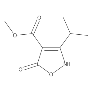Methyl 5-hydroxy-3-(propan-2-yl)-1,2-oxazole-4-carboxylate Structure