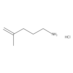 4-Methylpent-4-en-1-amine hydrochloride Structure