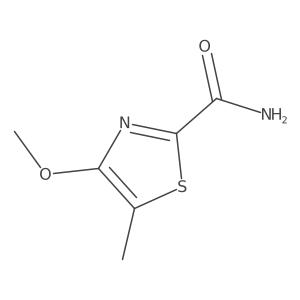4-Methoxy-5-methyl-1,3-thiazole-2-carboxamide结构式