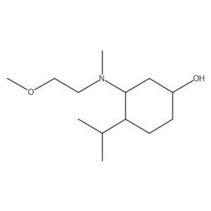 3-[(2-Methoxyethyl)(methyl)amino]-4-(propan-2-yl)cyclohexan-1-ol结构式