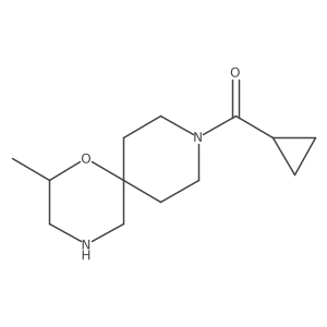 9-Cyclopropanecarbonyl-2-methyl-1-oxa-4,9-diazaspiro[5.5]undecane Structure