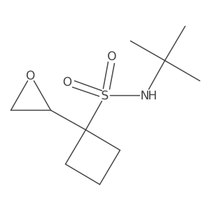 N-tert-butyl-1-(oxiran-2-yl)cyclobutane-1-sulfonamide结构式