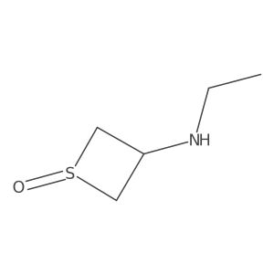 3-(Ethylamino)thietane 1-oxide结构式