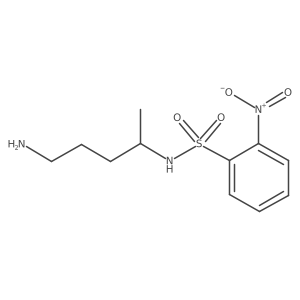 N-(5-aminopentan-2-yl)-2-nitrobenzene-1-sulfonamide Structure