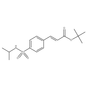 tert-butyl (2E)-3-{4-[(propan-2-yl)sulfamoyl]phenyl}prop-2-enoate结构式