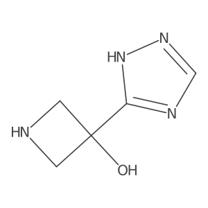 3-(1H-1,2,4-triazol-3-yl)azetidin-3-ol结构式