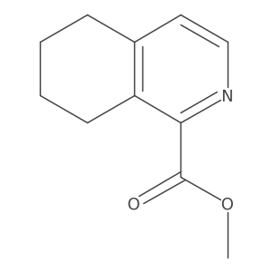 Methyl 5,6,7,8-tetrahydro-1-isoquinolinecarboxylate结构式