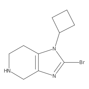 2-bromo-1-cyclobutyl-1H,4H,5H,6H,7H-imidazo[4,5-c]pyridine Structure