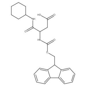 3-(cyclohexylcarbamoyl)-3-({[(9H-fluoren-9-yl)methoxy]carbonyl}amino)propanoic acid Structure
