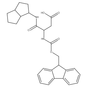 3-({[(9H-fluoren-9-yl)methoxy]carbonyl}amino)-3-[(octahydropentalen-1-yl)carbamoyl]propanoic acid结构式