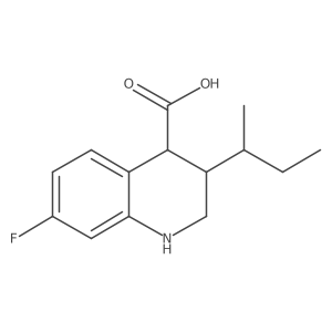 3-(Butan-2-yl)-7-fluoro-1,2,3,4-tetrahydroquinoline-4-carboxylic acid Structure
