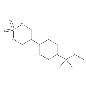 5-[4-(2-Methylbutan-2-yl)cyclohexyl]-1,3,2lambda6-dioxathiane-2,2-dione结构式