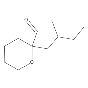 2-(2-Methylbutyl)oxane-2-carbaldehyde Structure