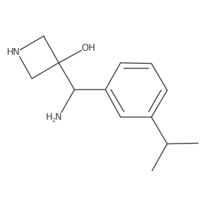 3-{Amino[3-(propan-2-yl)phenyl]methyl}azetidin-3-ol Structure