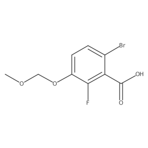 6-Bromo-2-fluoro-3-(methoxymethoxy)benzoic acid结构式
