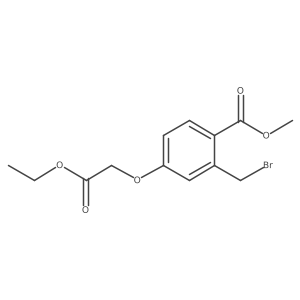 Methyl 2-(bromomethyl)-4-(2-ethoxy-2-oxoethoxy)benzoate Structure